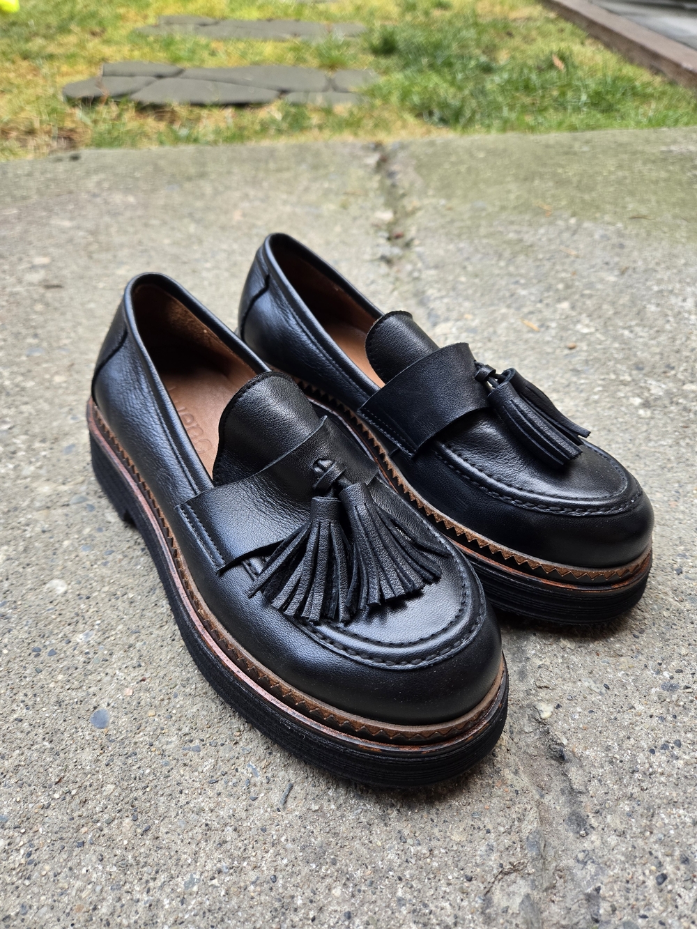 Bueno Gillian Platform Loafer Size 37